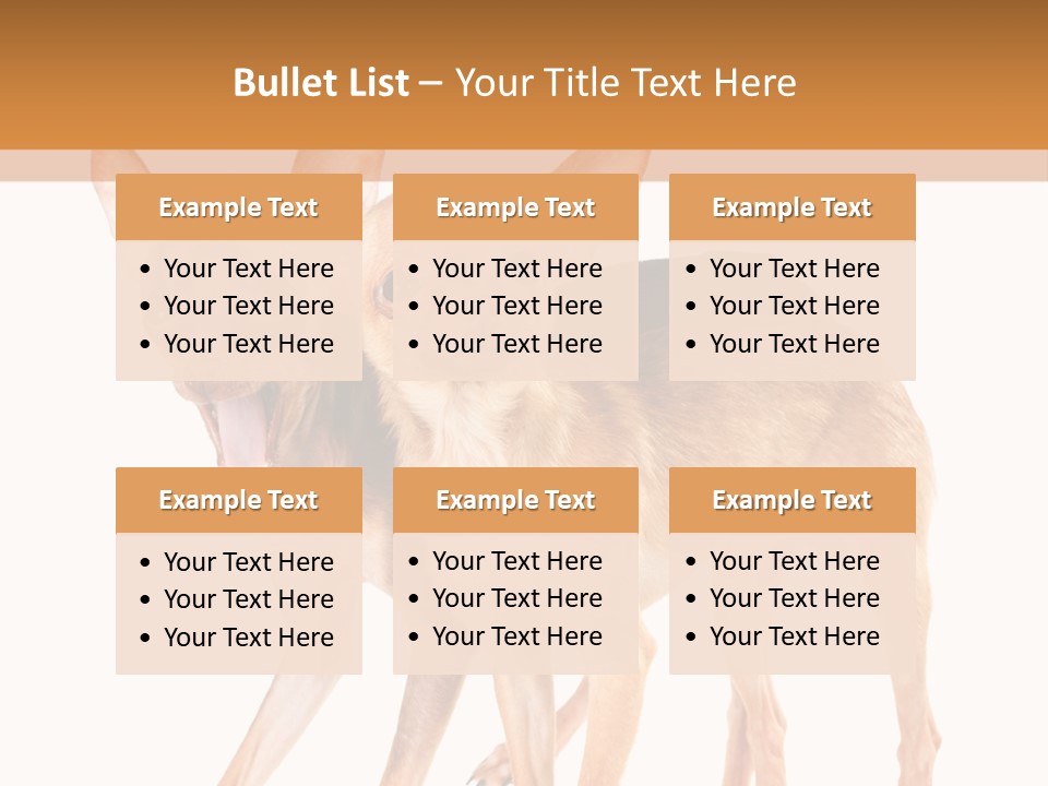 Two Small Dogs Standing Next To Each Other PowerPoint Template