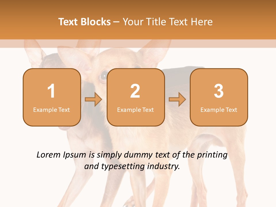 Two Small Dogs Standing Next To Each Other PowerPoint Template
