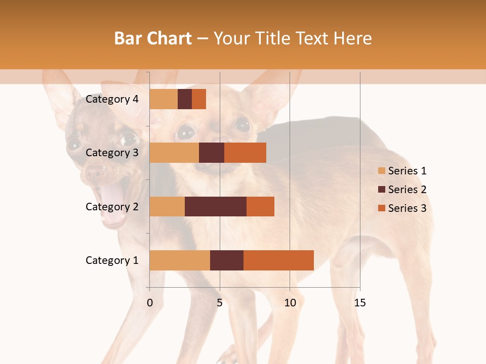 Two Small Dogs Standing Next To Each Other PowerPoint Template