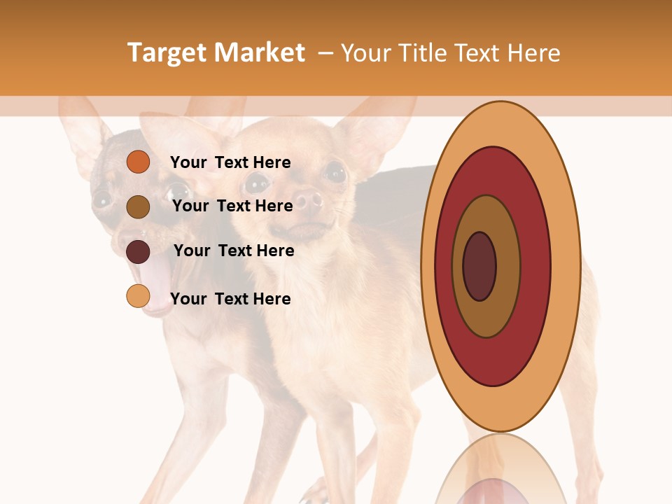 Two Small Dogs Standing Next To Each Other PowerPoint Template