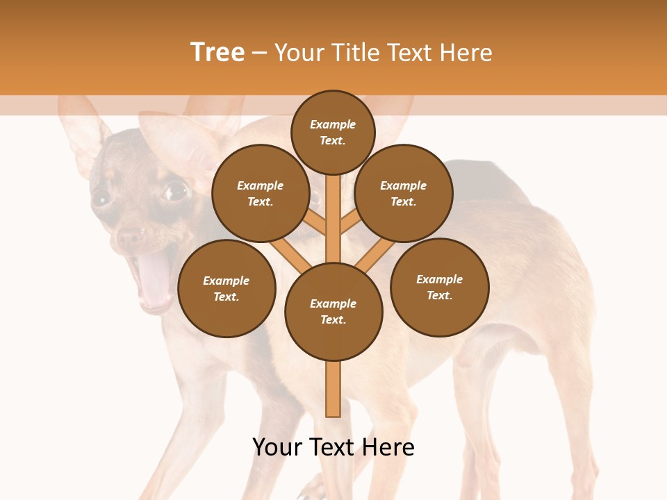 Two Small Dogs Standing Next To Each Other PowerPoint Template