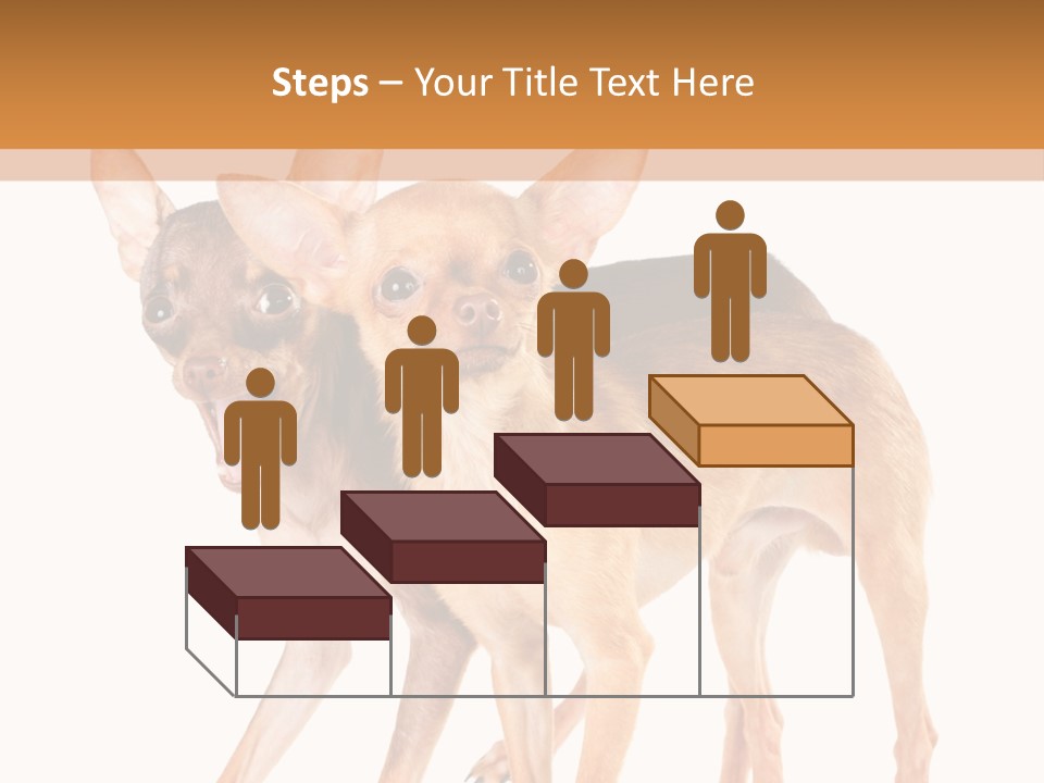 Two Small Dogs Standing Next To Each Other PowerPoint Template