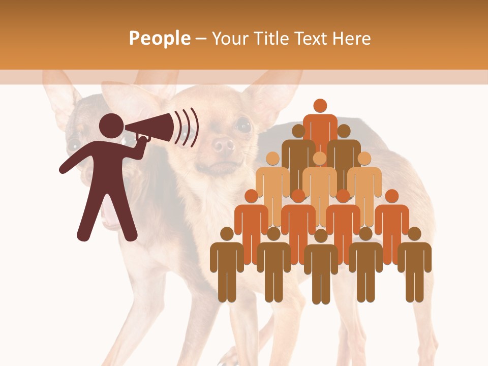 Two Small Dogs Standing Next To Each Other PowerPoint Template