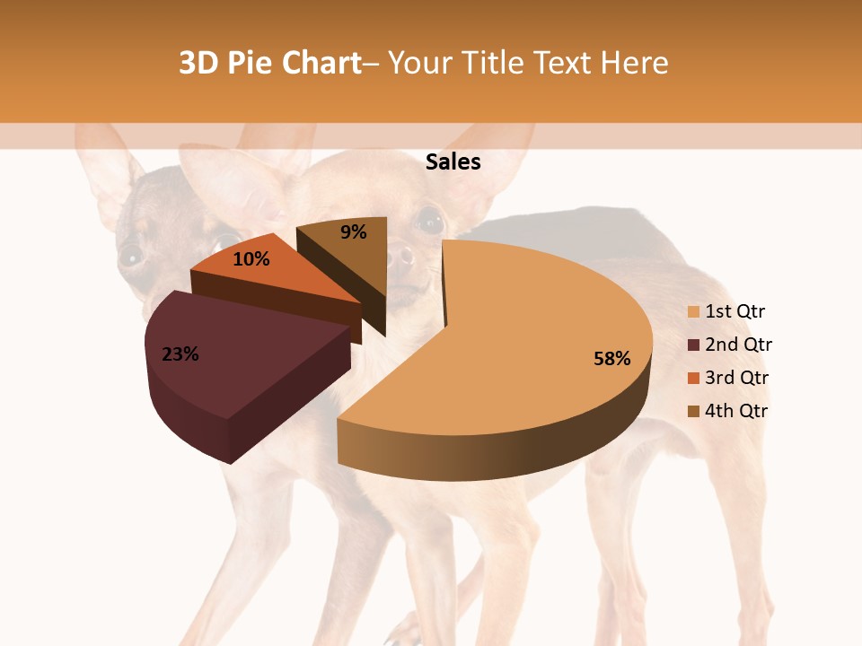 Two Small Dogs Standing Next To Each Other PowerPoint Template