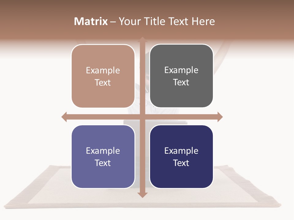 Showcase Portrait Center PowerPoint Template