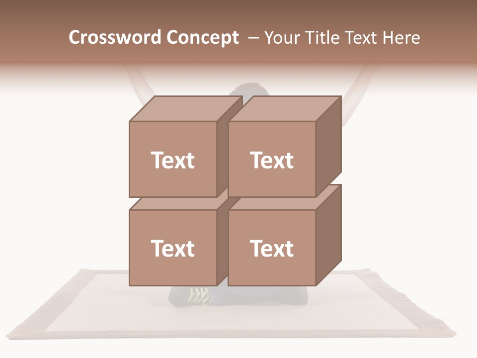 Showcase Portrait Center PowerPoint Template
