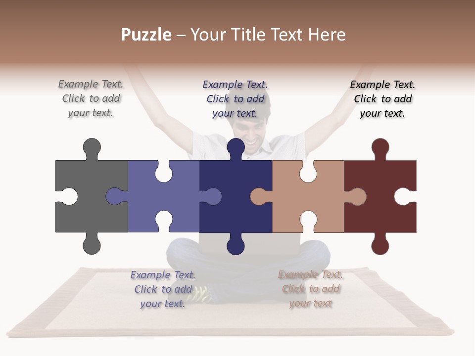 Showcase Portrait Center PowerPoint Template