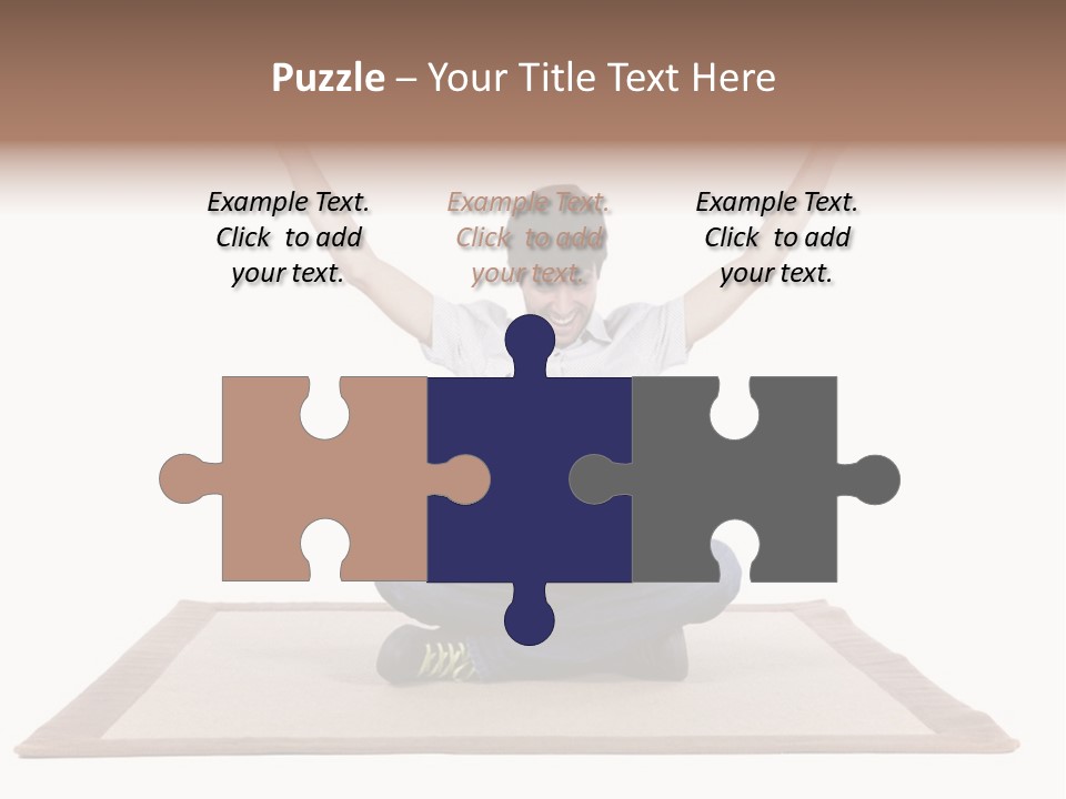 Showcase Portrait Center PowerPoint Template