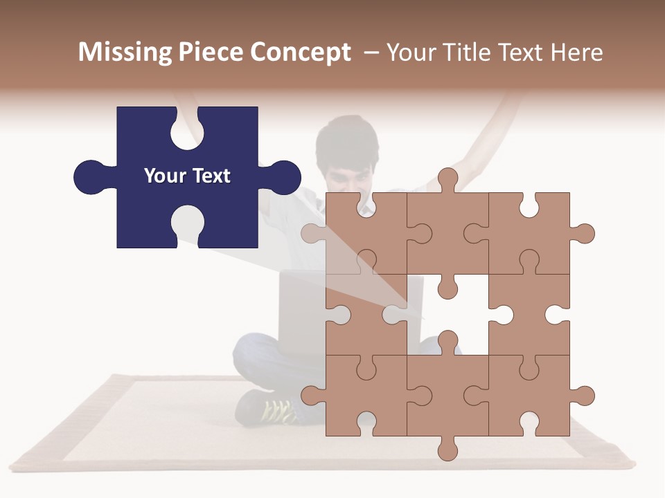 Showcase Portrait Center PowerPoint Template