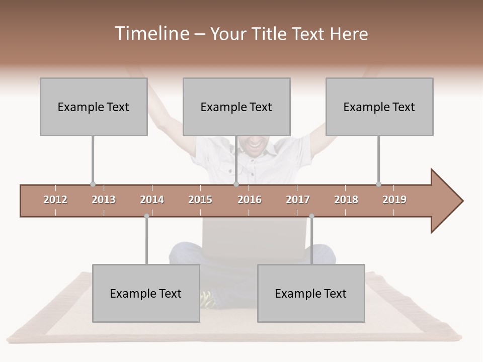 Showcase Portrait Center PowerPoint Template
