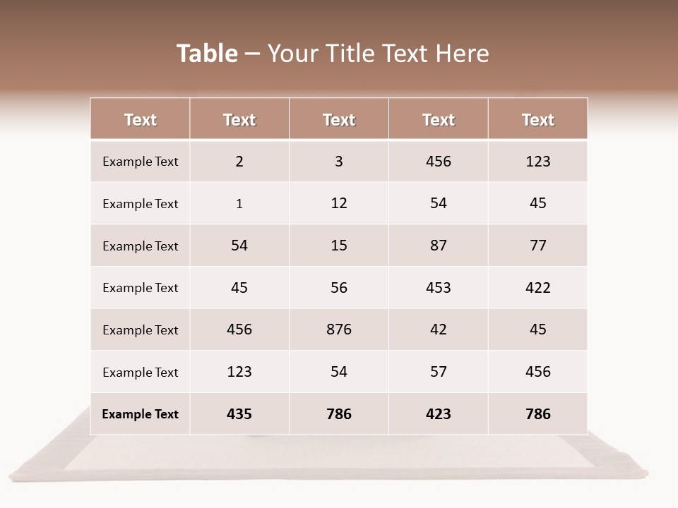Showcase Portrait Center PowerPoint Template