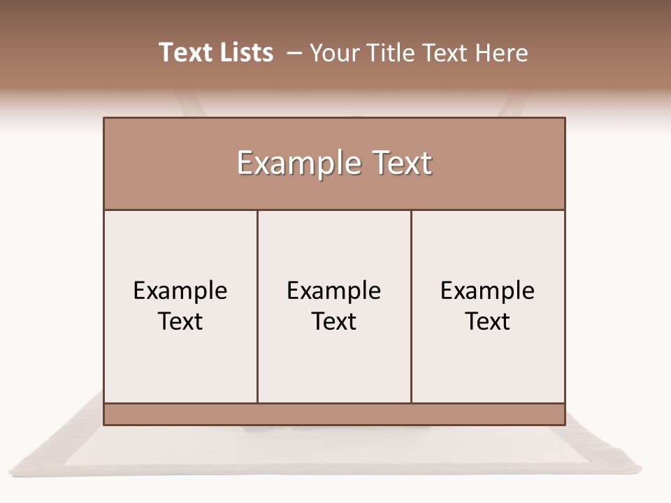 Showcase Portrait Center PowerPoint Template