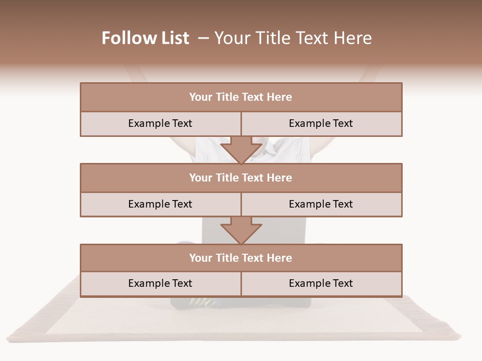 Showcase Portrait Center PowerPoint Template