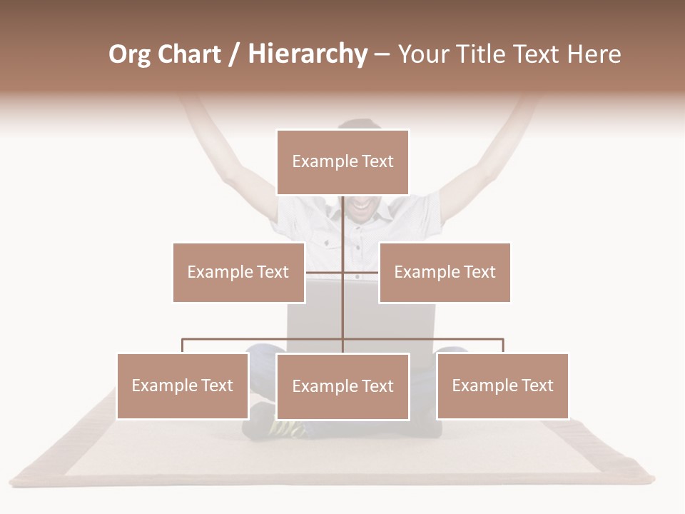 Showcase Portrait Center PowerPoint Template
