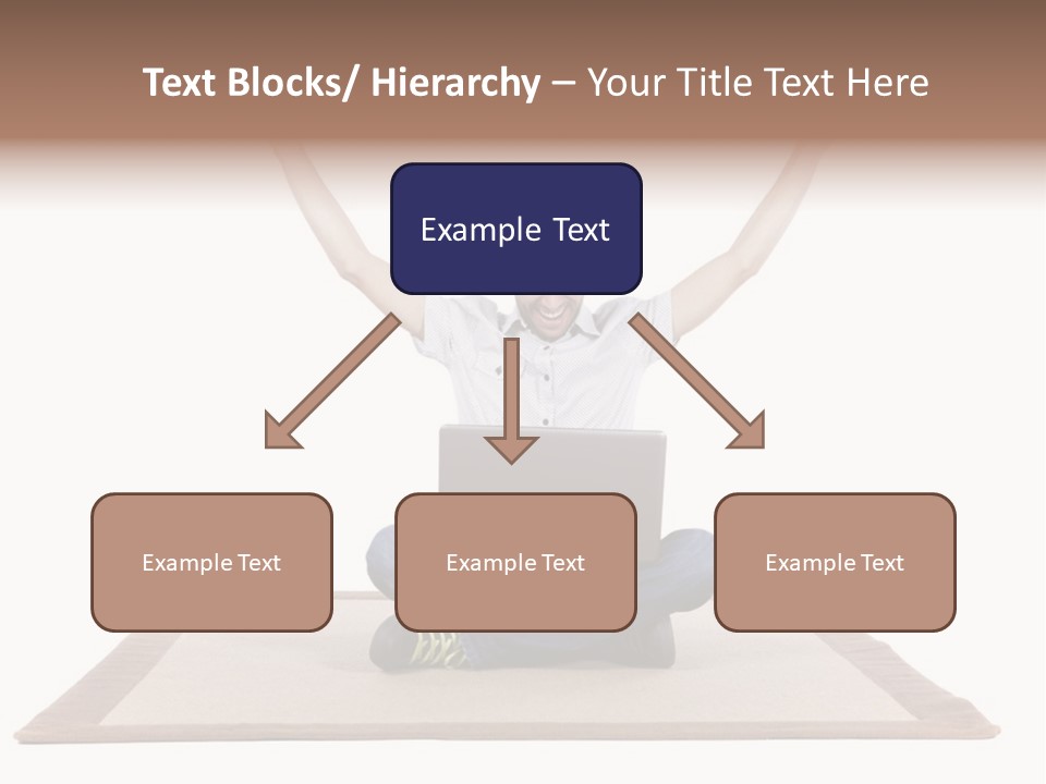 Showcase Portrait Center PowerPoint Template