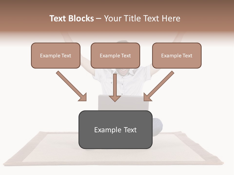 Showcase Portrait Center PowerPoint Template