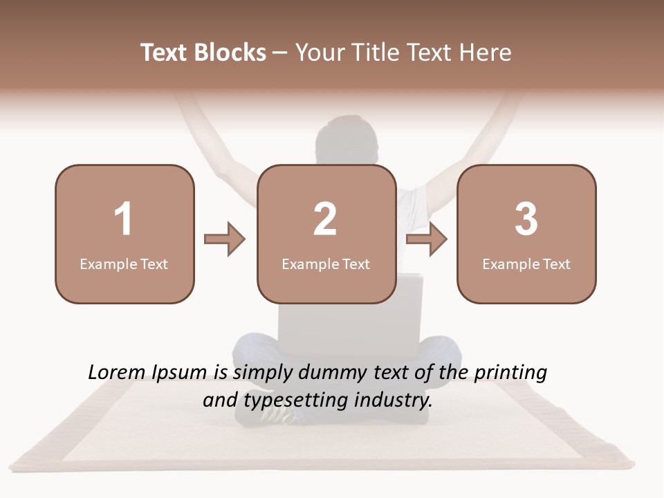 Showcase Portrait Center PowerPoint Template