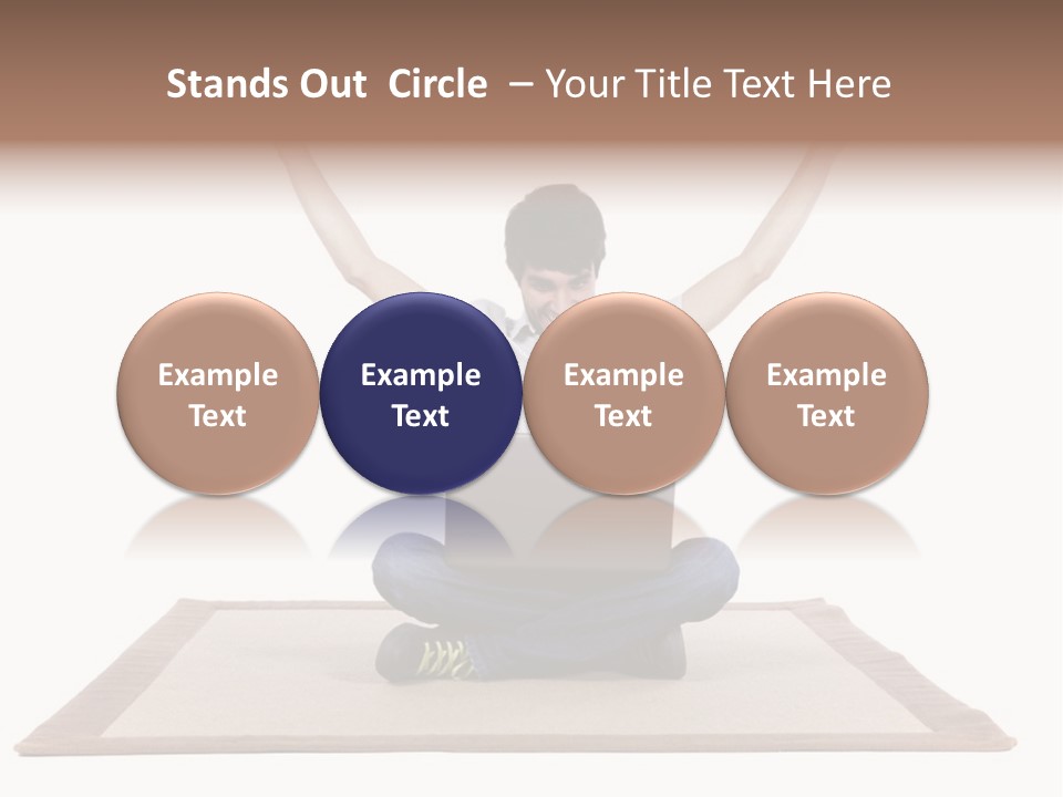 Showcase Portrait Center PowerPoint Template