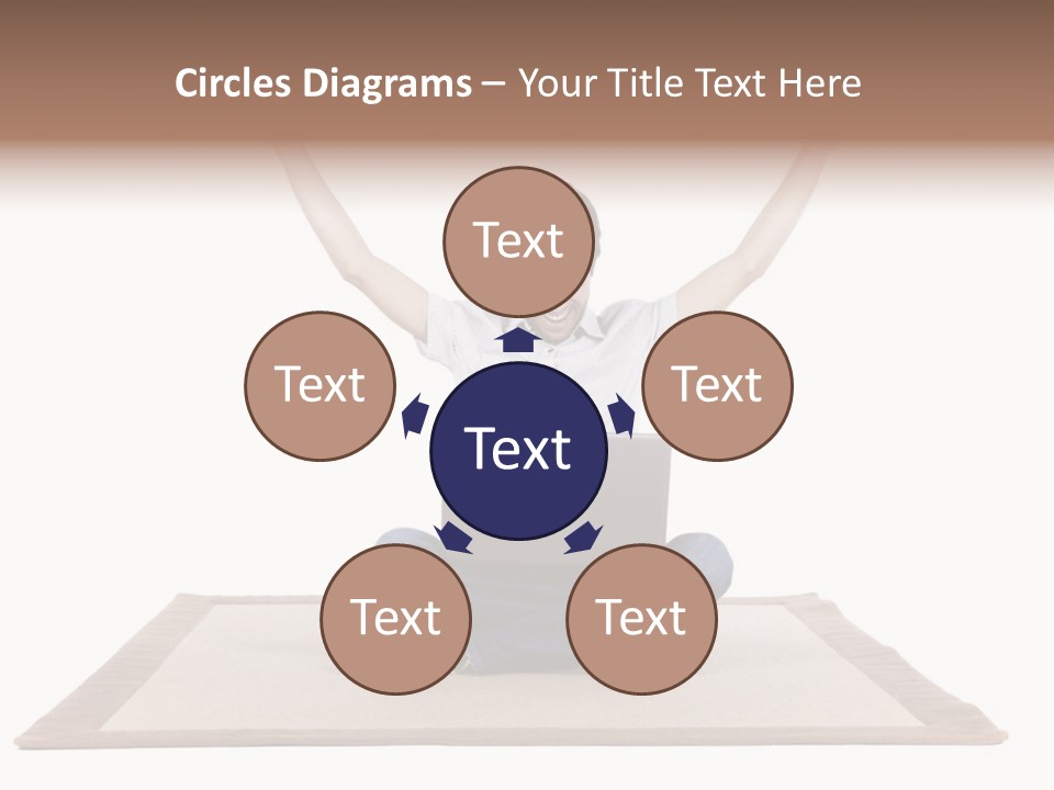 Showcase Portrait Center PowerPoint Template