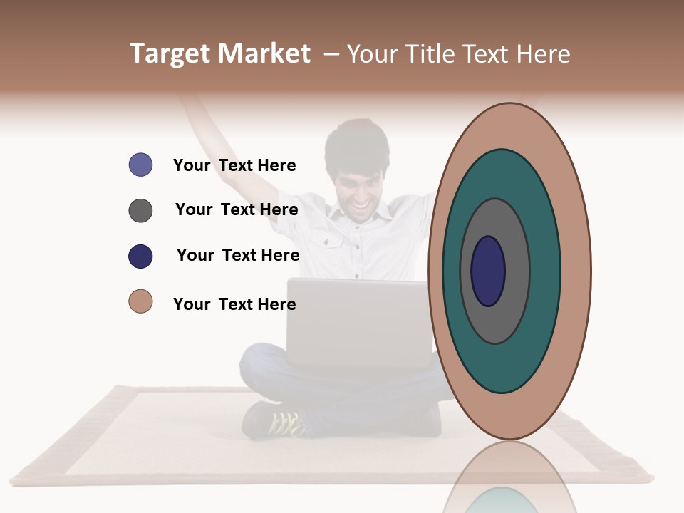 Showcase Portrait Center PowerPoint Template