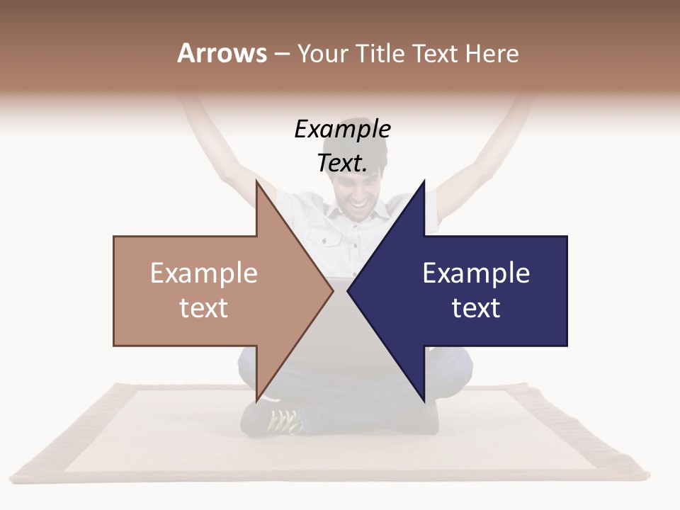 Showcase Portrait Center PowerPoint Template