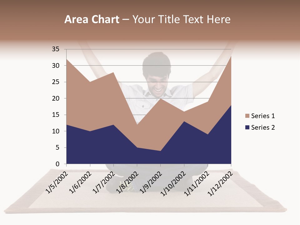 Showcase Portrait Center PowerPoint Template