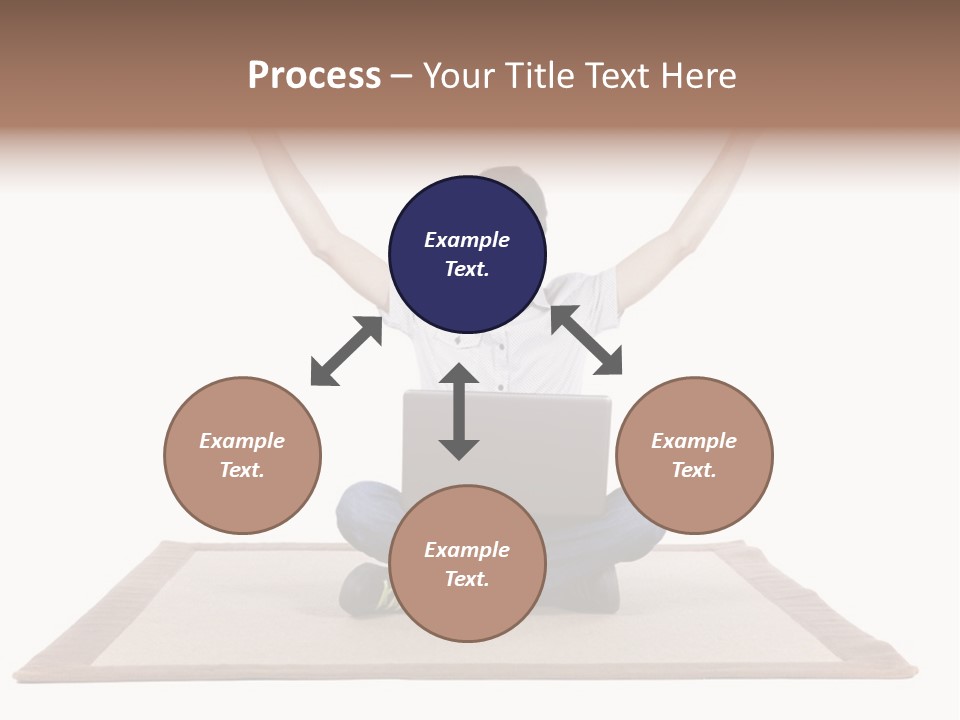 Showcase Portrait Center PowerPoint Template