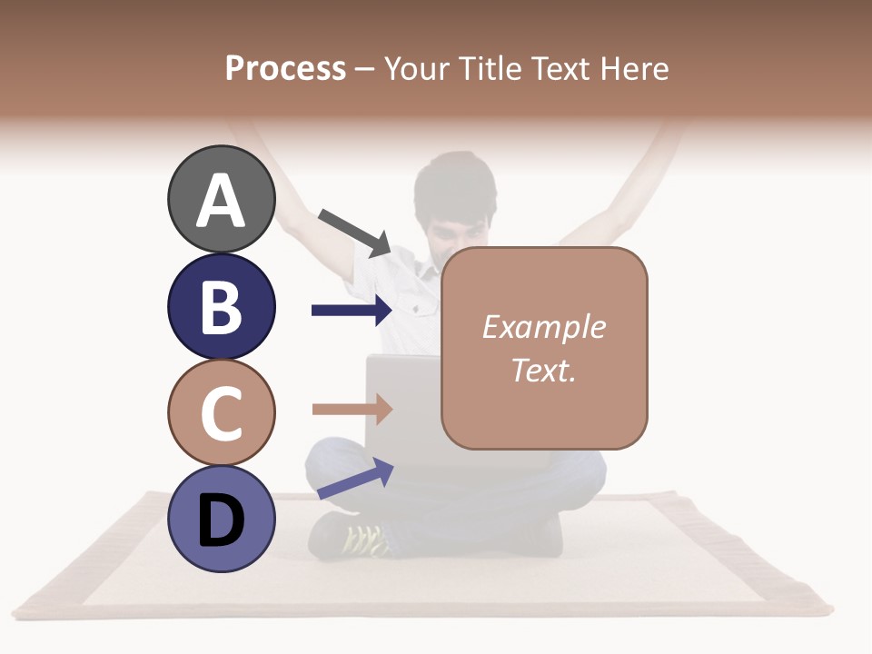 Showcase Portrait Center PowerPoint Template