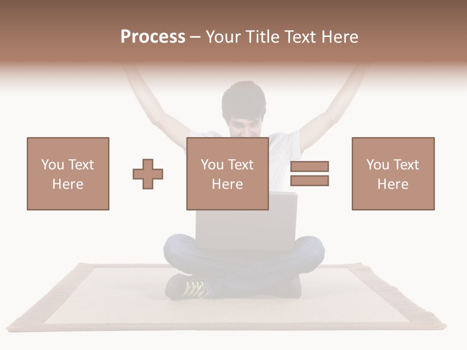 Showcase Portrait Center PowerPoint Template