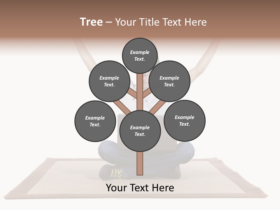 Showcase Portrait Center PowerPoint Template