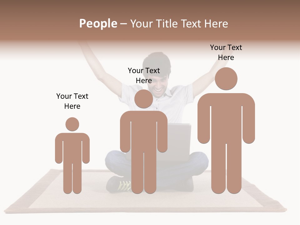 Showcase Portrait Center PowerPoint Template