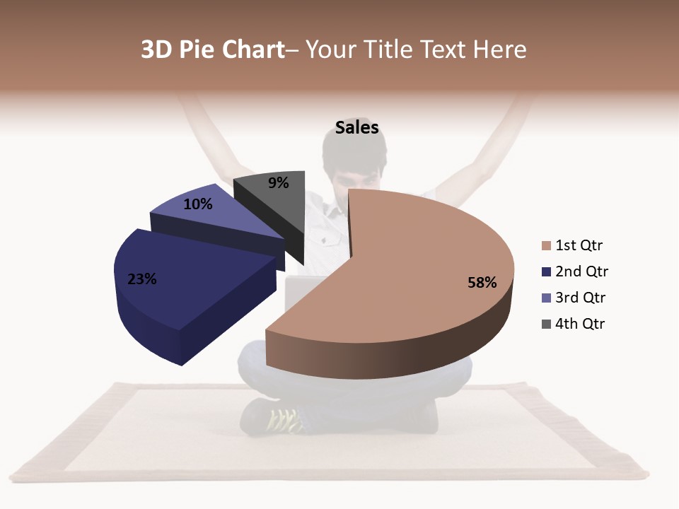 Showcase Portrait Center PowerPoint Template