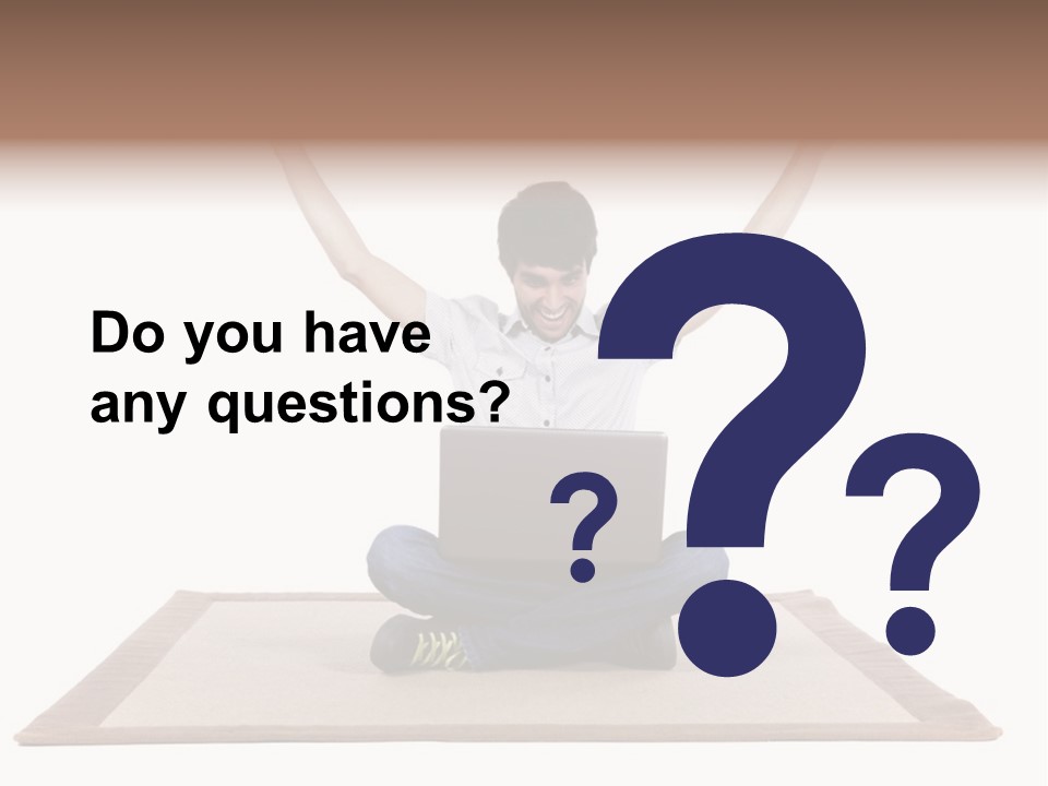 Showcase Portrait Center PowerPoint Template