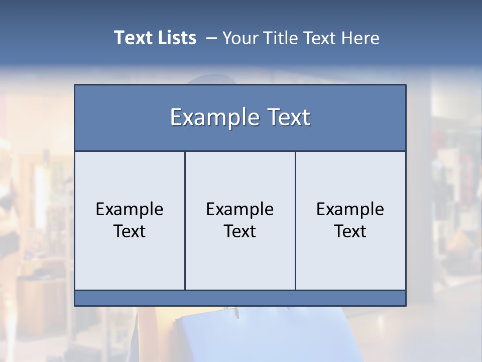 A Woman Holding Shopping Bags In Front Of A Store PowerPoint Template