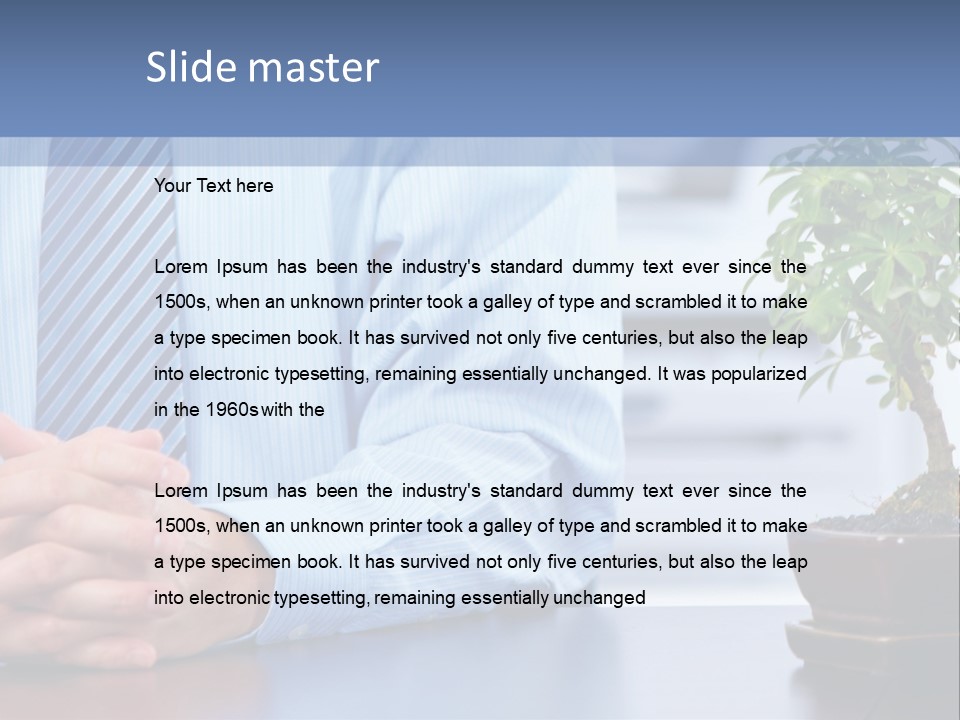 Ecology Business Paper PowerPoint Template