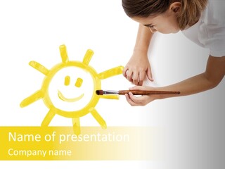 Sunbeam Yellow Imagination PowerPoint Template