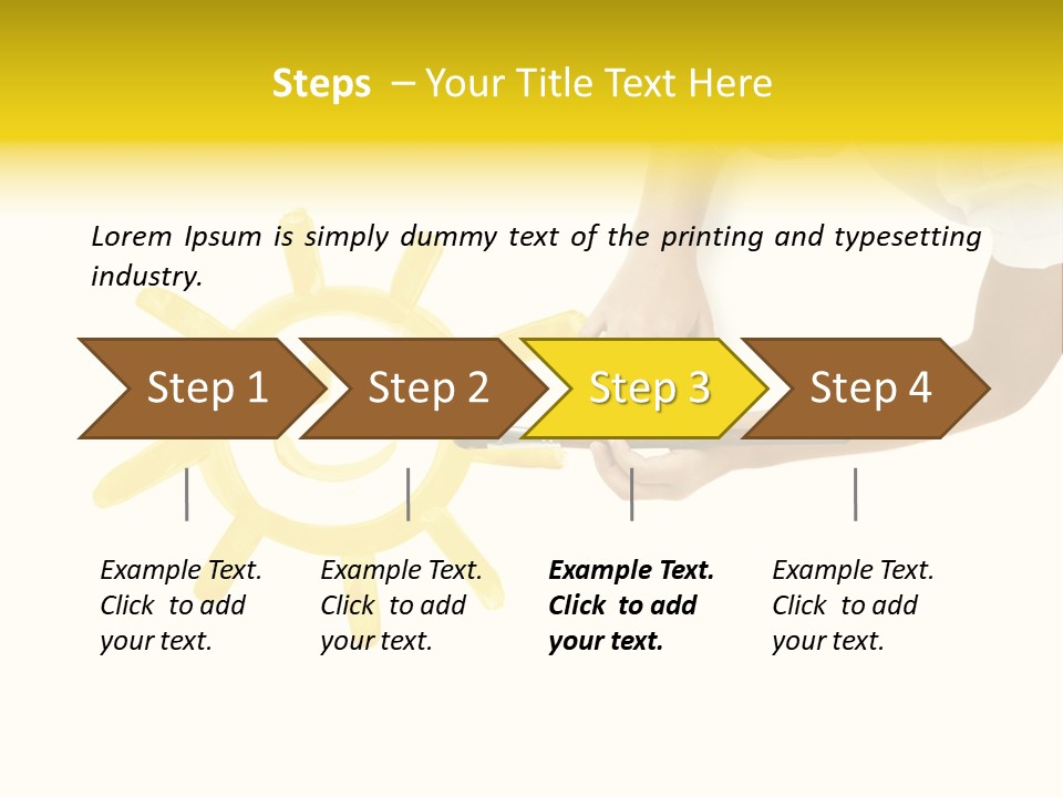 Sunbeam Yellow Imagination PowerPoint Template