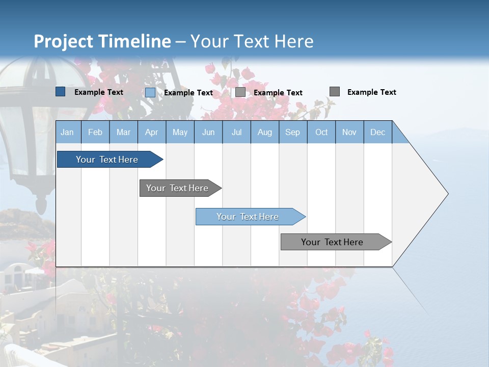 A Lamp Post With Flowers Growing On It PowerPoint Template