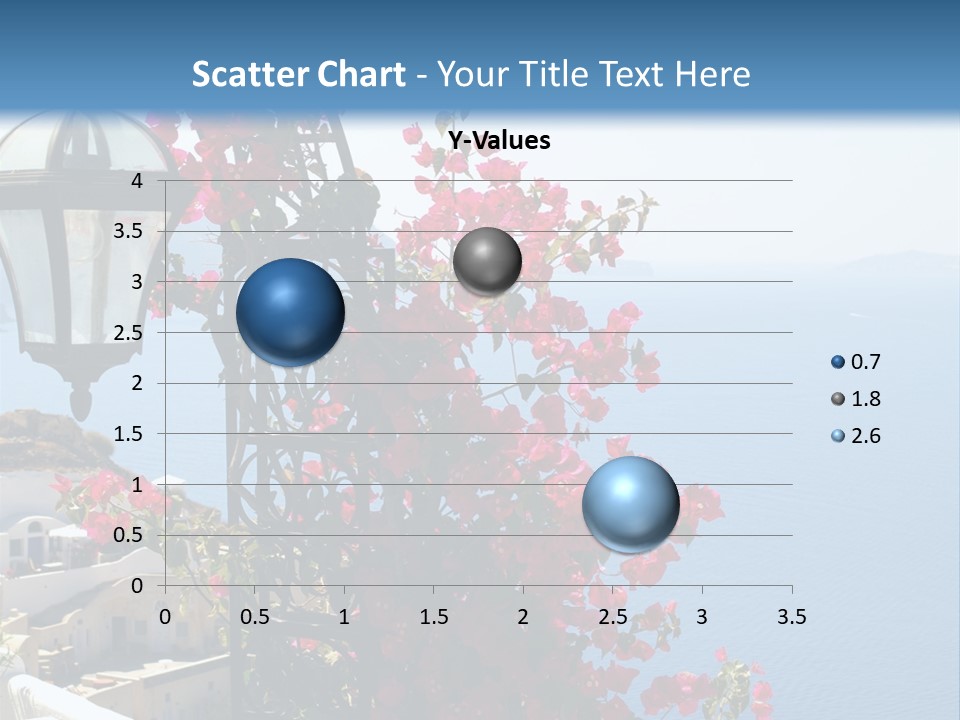 A Lamp Post With Flowers Growing On It PowerPoint Template