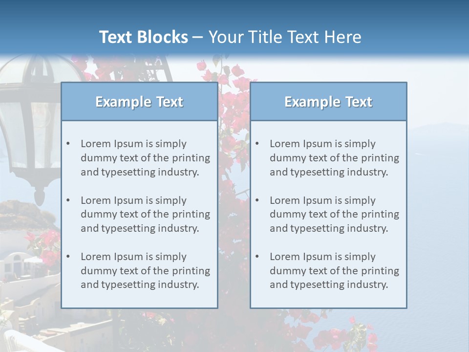 A Lamp Post With Flowers Growing On It PowerPoint Template