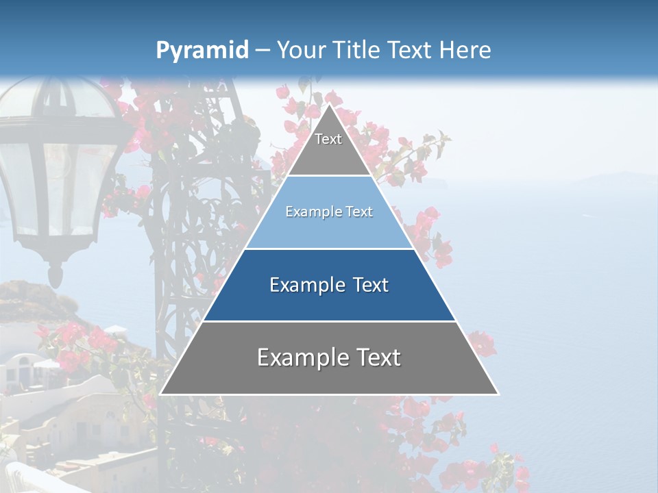 A Lamp Post With Flowers Growing On It PowerPoint Template