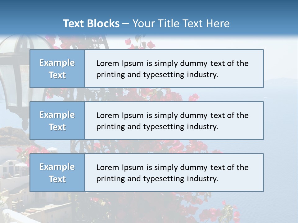 A Lamp Post With Flowers Growing On It PowerPoint Template