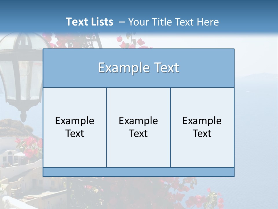 A Lamp Post With Flowers Growing On It PowerPoint Template