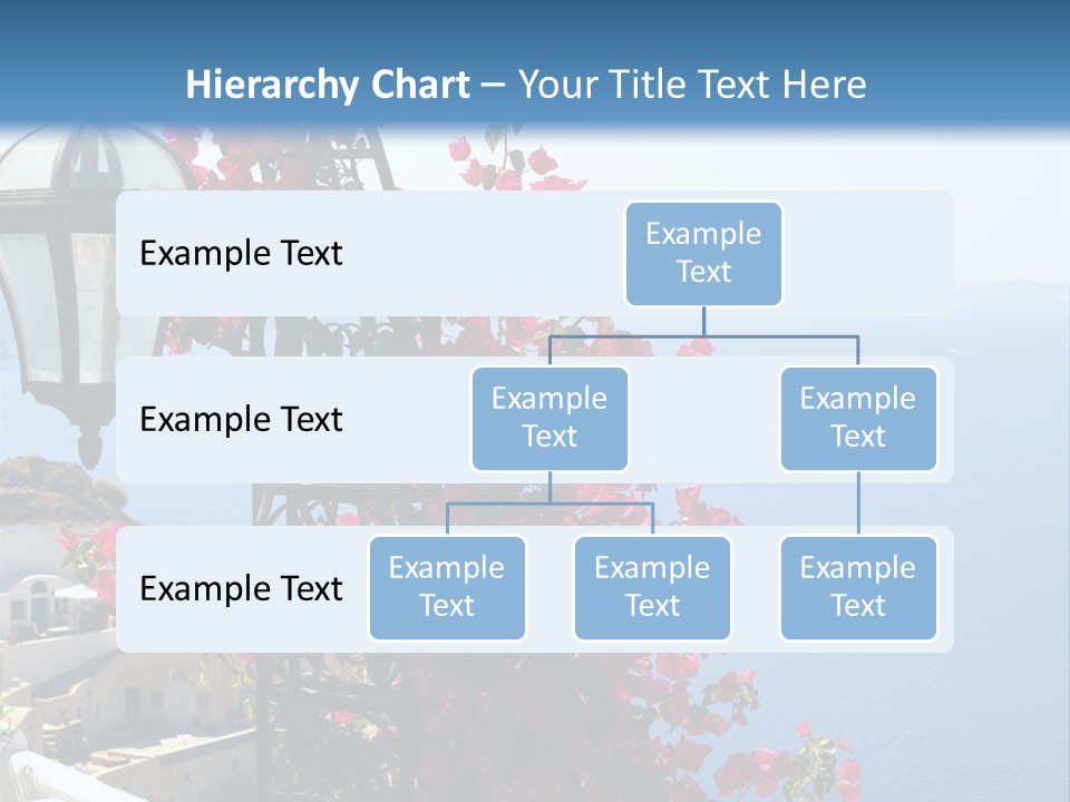 A Lamp Post With Flowers Growing On It PowerPoint Template