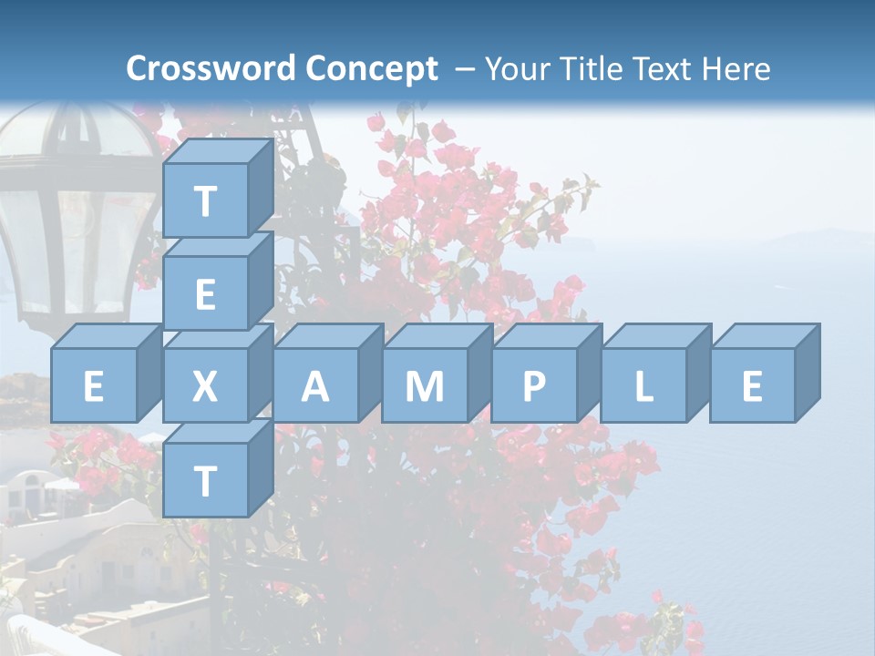 A Lamp Post With Flowers Growing On It PowerPoint Template