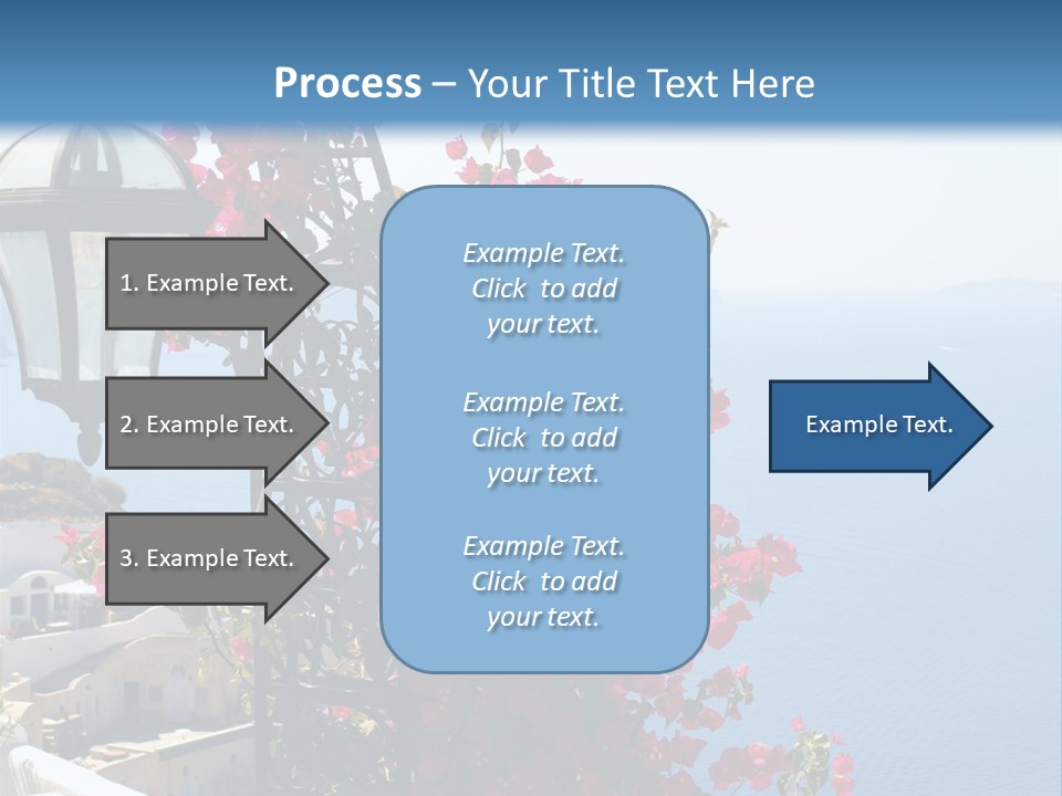 A Lamp Post With Flowers Growing On It PowerPoint Template