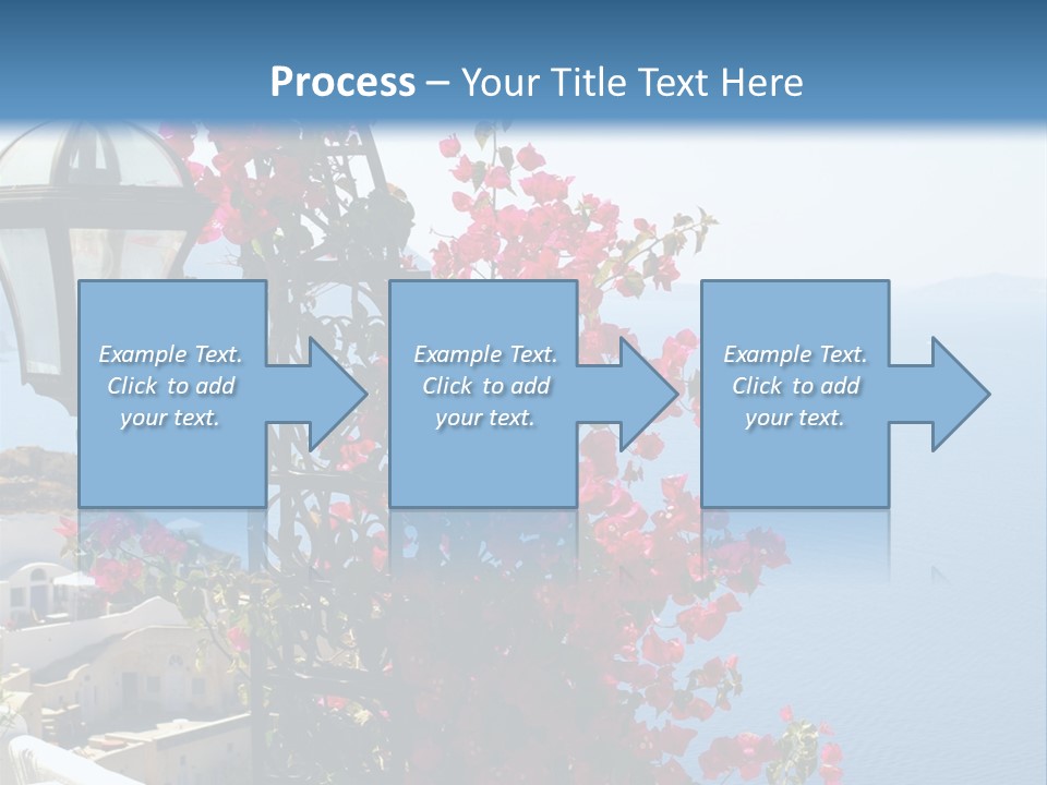A Lamp Post With Flowers Growing On It PowerPoint Template