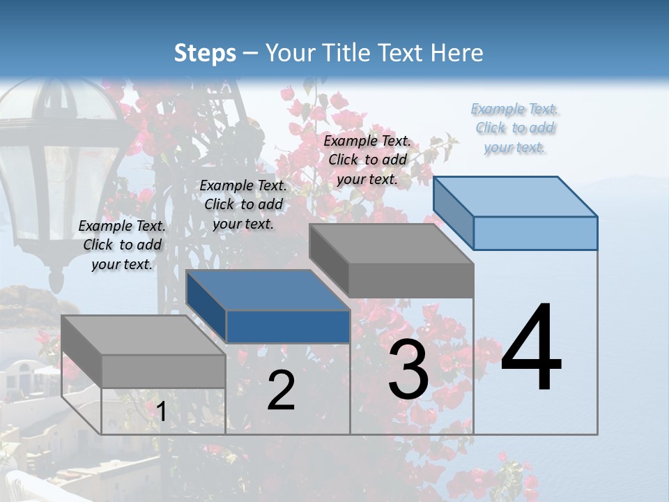 A Lamp Post With Flowers Growing On It PowerPoint Template