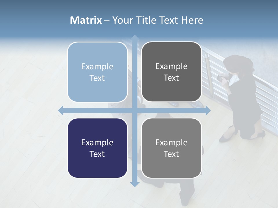 A Group Of People Standing Around A Wooden Floor PowerPoint Template