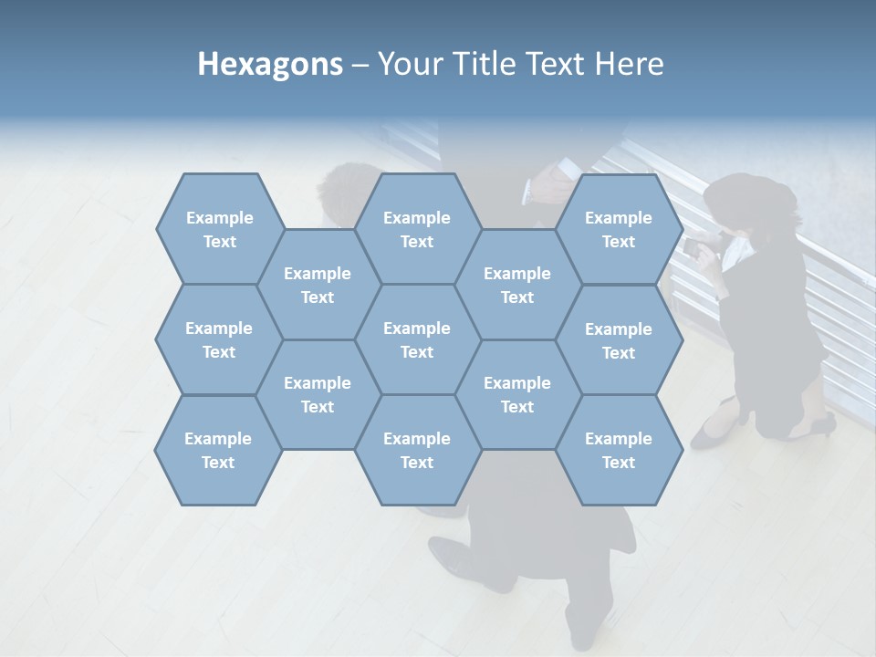 A Group Of People Standing Around A Wooden Floor PowerPoint Template